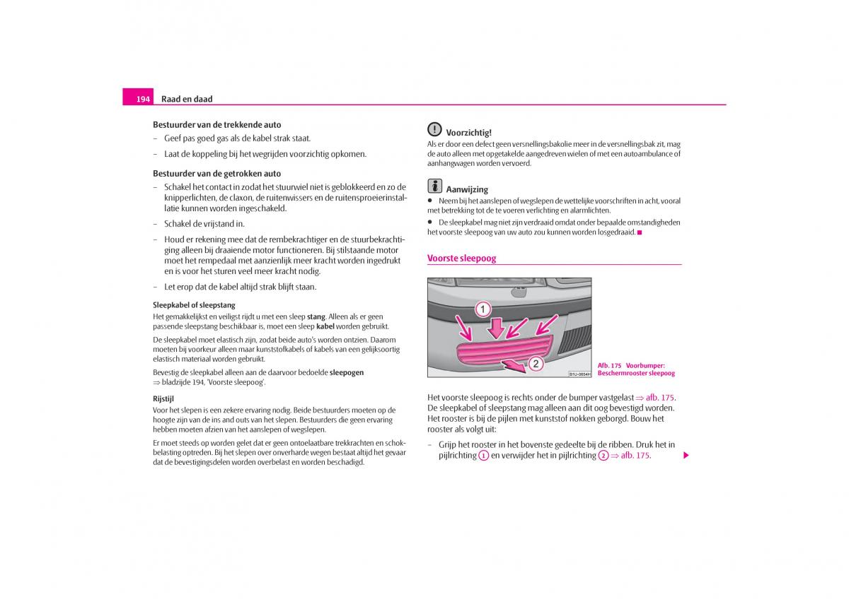 Skoda Octavia I 1 handleiding / page 195