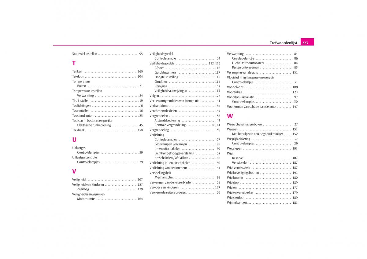 Skoda Octavia I 1 handleiding / page 224