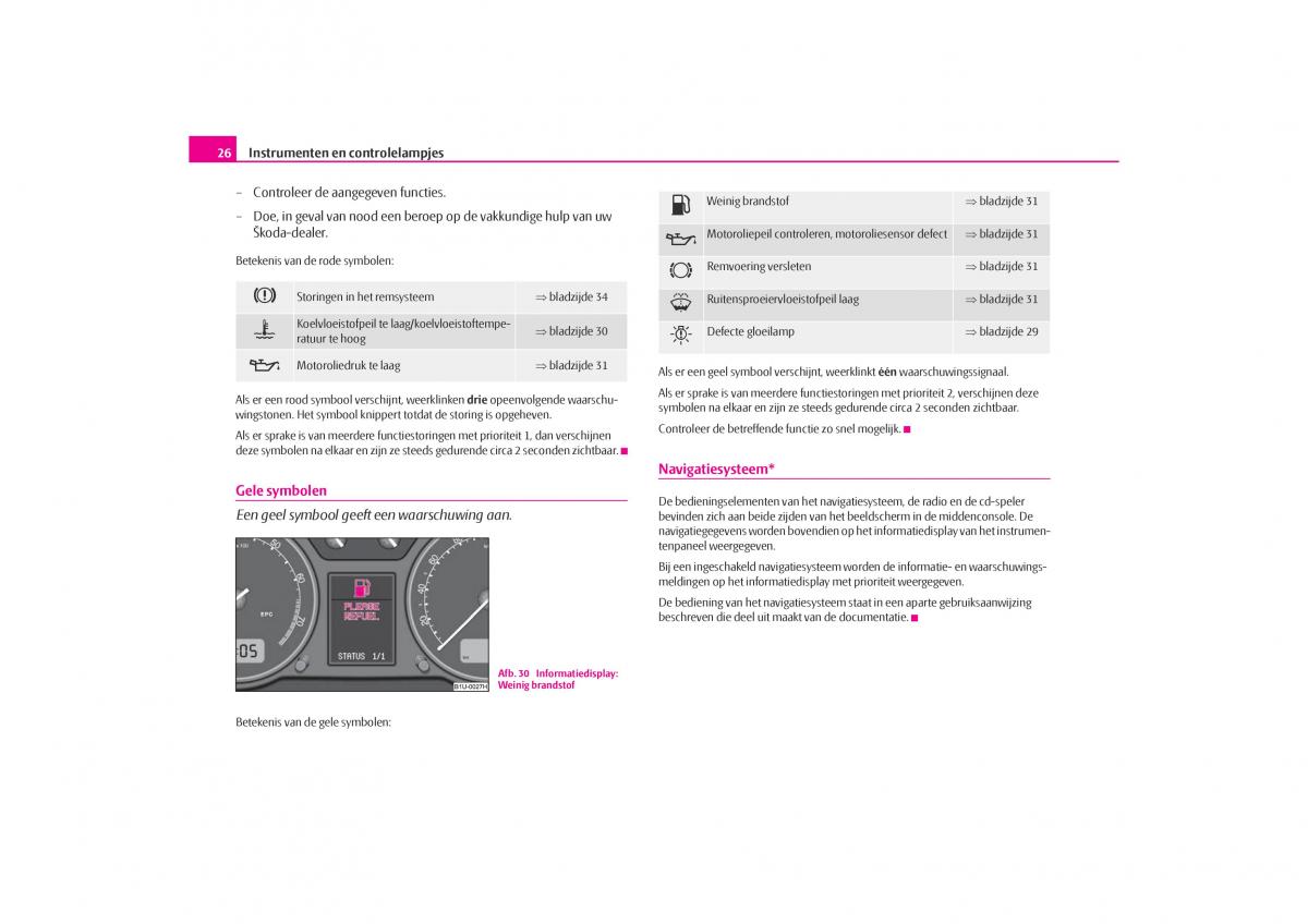 Skoda Octavia I 1 handleiding / page 27