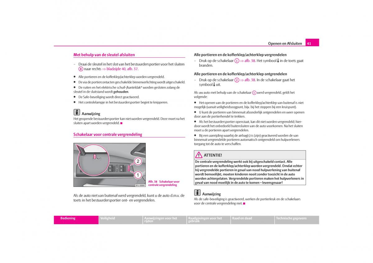 Skoda Octavia I 1 handleiding / page 42