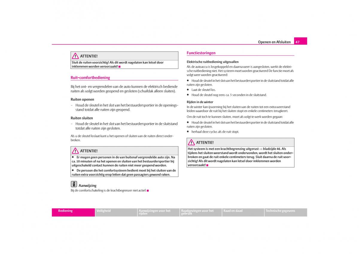 Skoda Octavia I 1 handleiding / page 48