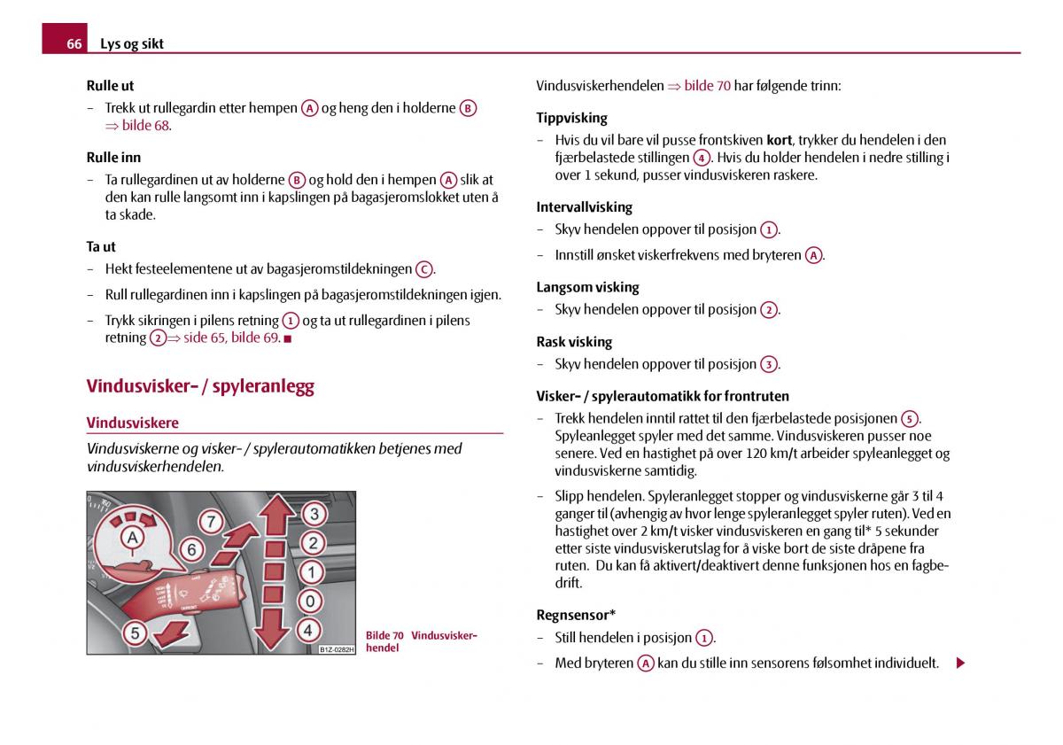 Skoda Octavia I 1 bruksanvisningen / page 67