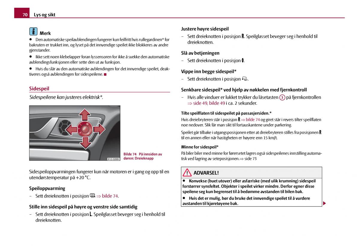 Skoda Octavia I 1 bruksanvisningen / page 71