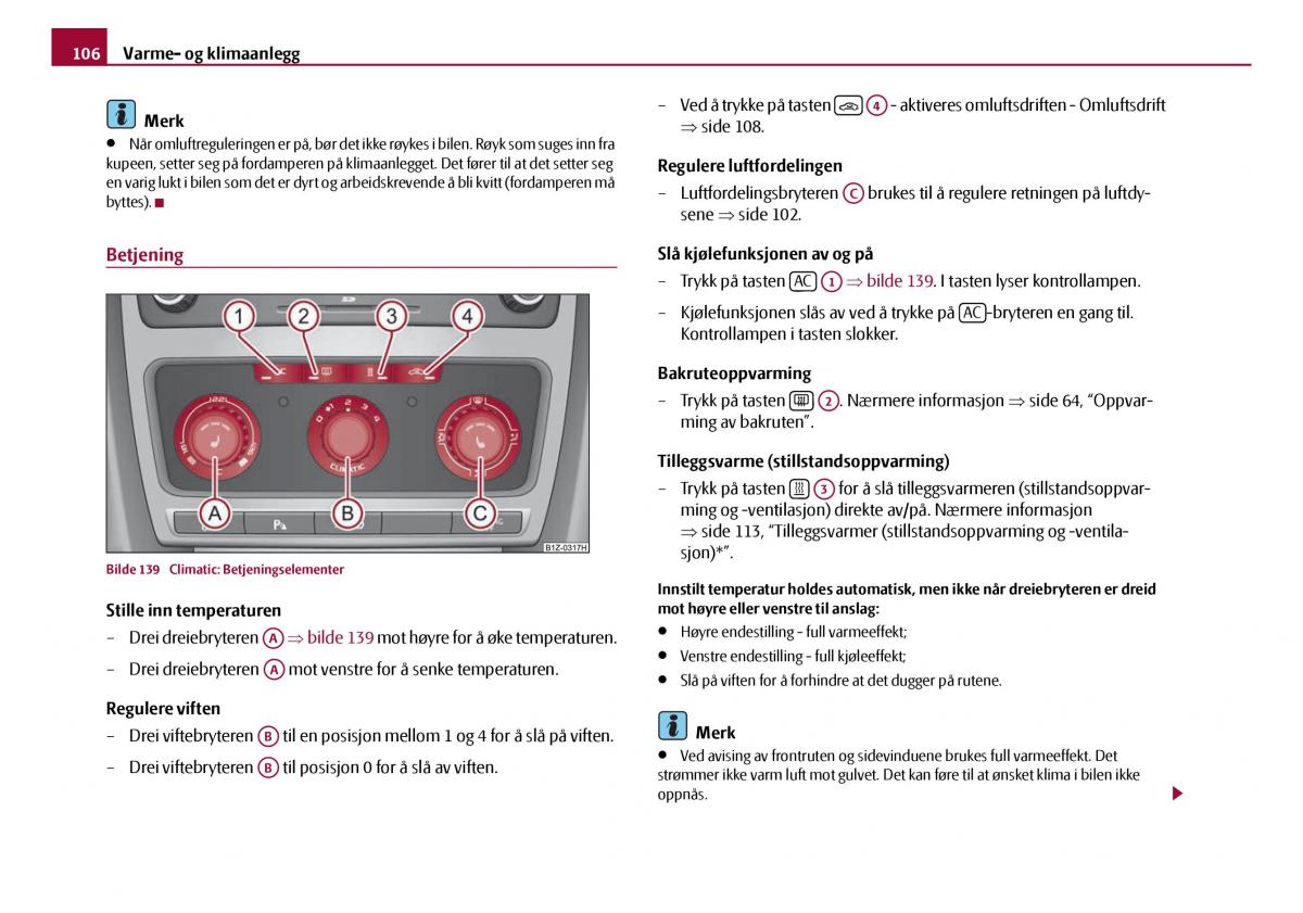 Skoda Octavia I 1 bruksanvisningen / page 107