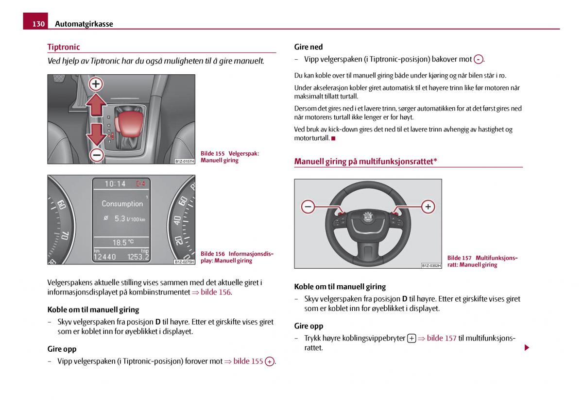 Skoda Octavia I 1 bruksanvisningen / page 131