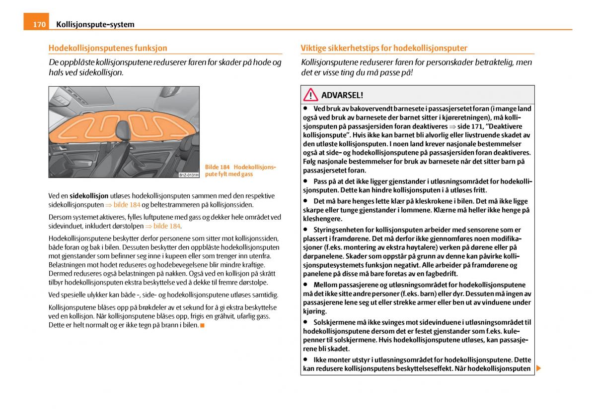 Skoda Octavia I 1 bruksanvisningen / page 171