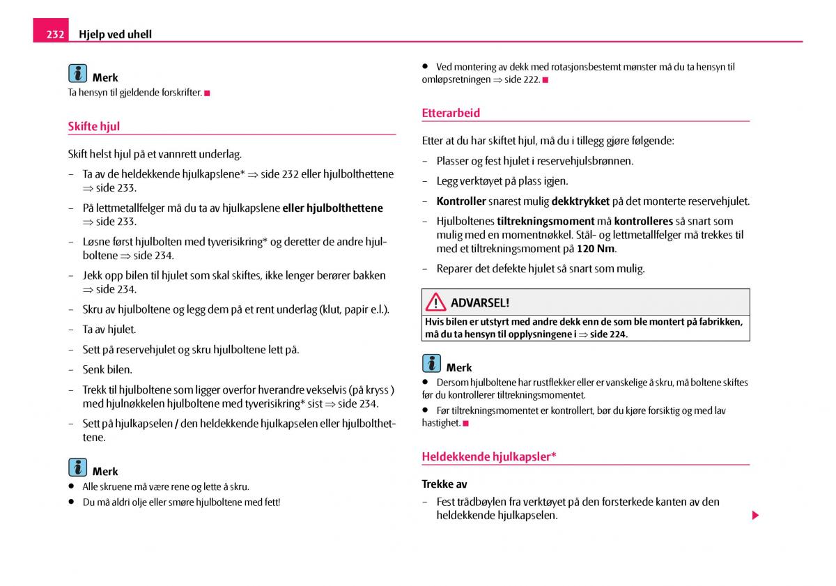 Skoda Octavia I 1 bruksanvisningen / page 233