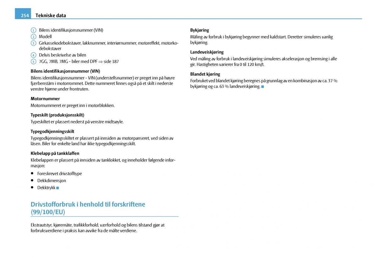 Skoda Octavia I 1 bruksanvisningen / page 255