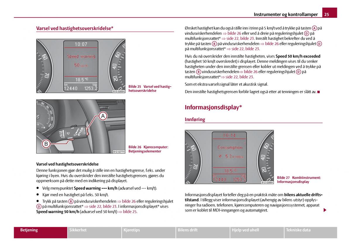 Skoda Octavia I 1 bruksanvisningen / page 26