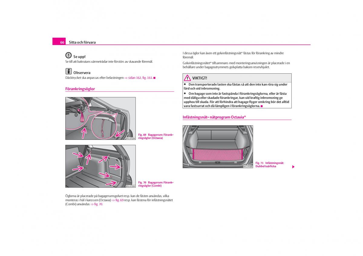 Skoda Octavia I 1 instruktionsbok / page 67