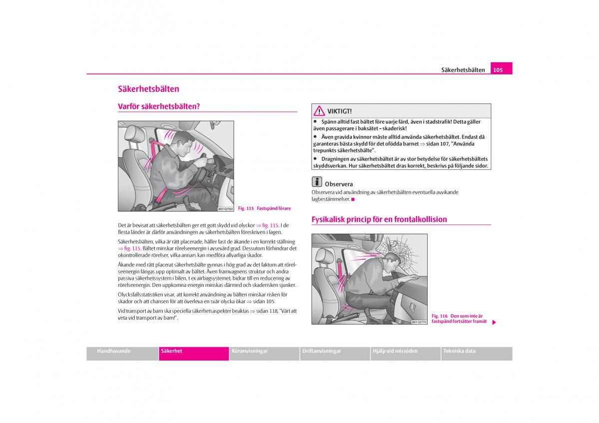 Skoda Octavia I 1 instruktionsbok / page 106