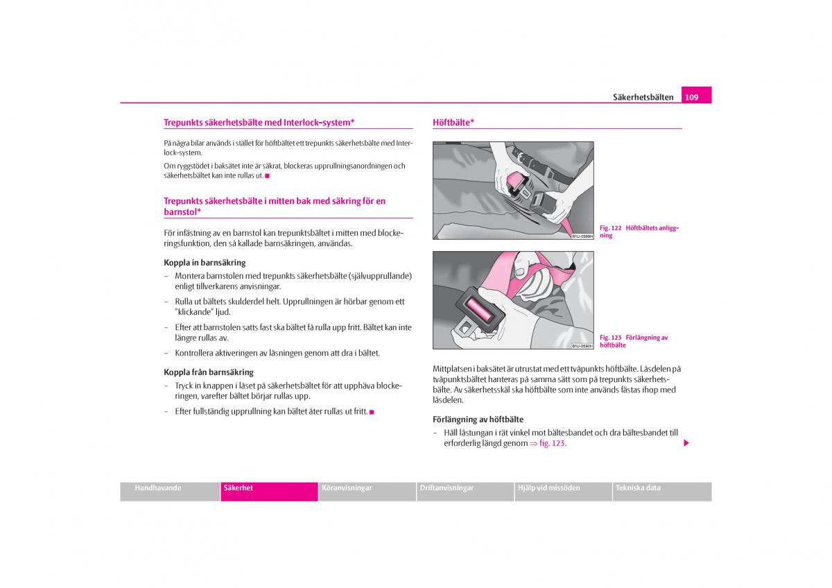 Skoda Octavia I 1 instruktionsbok / page 110