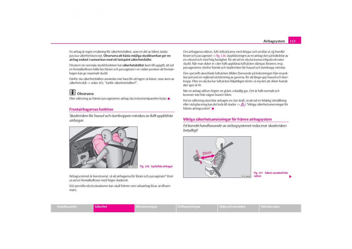 Skoda Octavia I 1 instruktionsbok / page 114