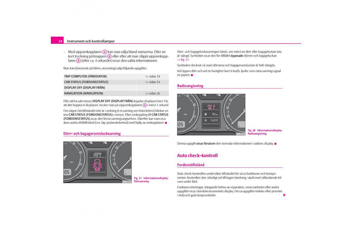 Skoda Octavia I 1 instruktionsbok / page 25