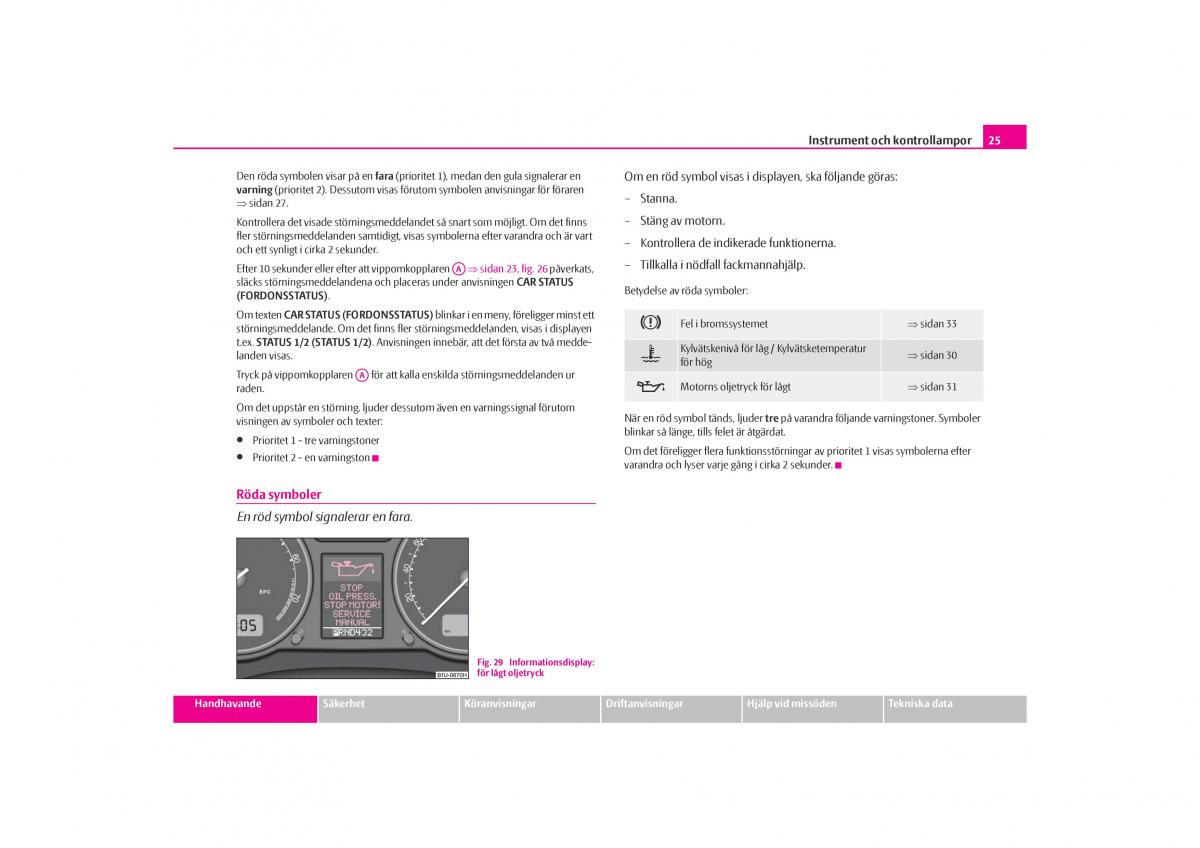 Skoda Octavia I 1 instruktionsbok / page 26