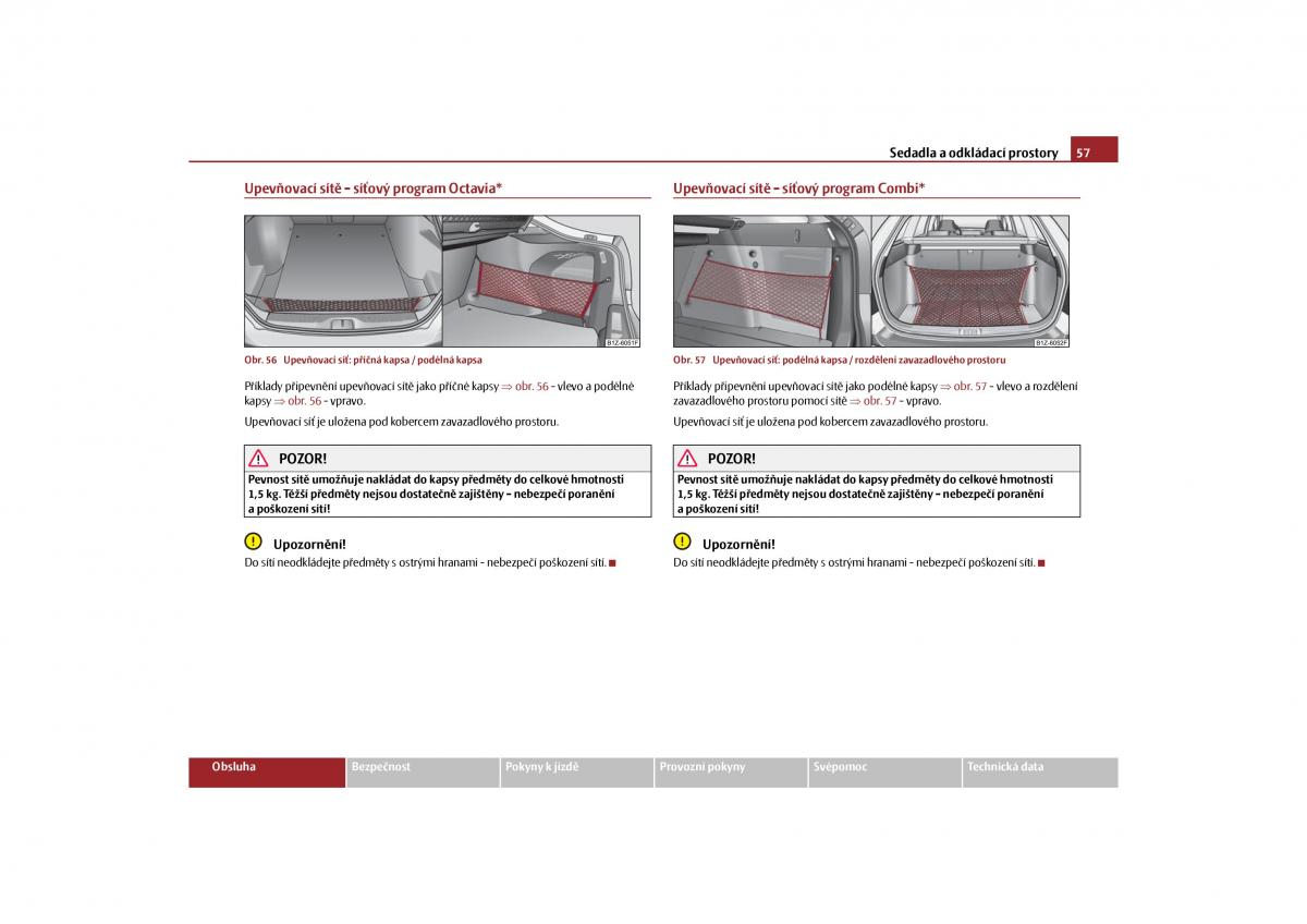 Skoda Octavia II 2 navod k obsludze / page 58