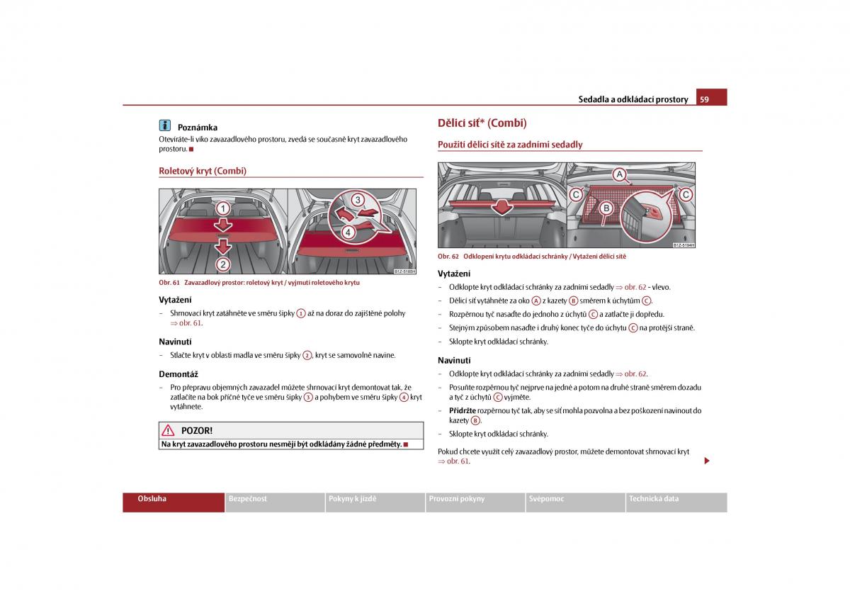 Skoda Octavia II 2 navod k obsludze / page 60