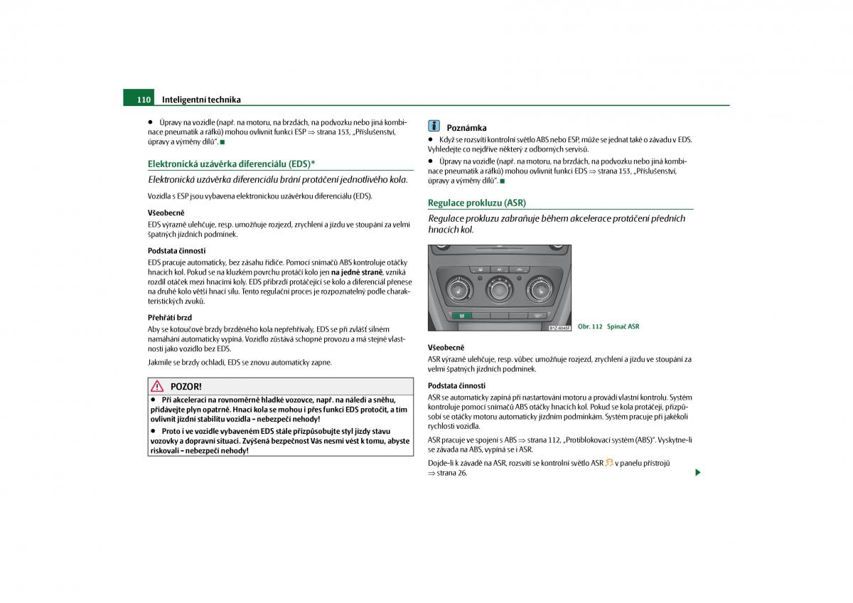 Skoda Octavia II 2 navod k obsludze / page 111