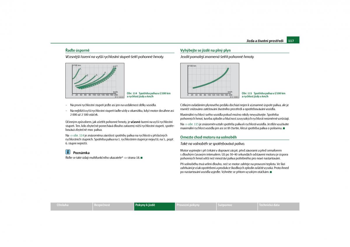Skoda Octavia II 2 navod k obsludze / page 118