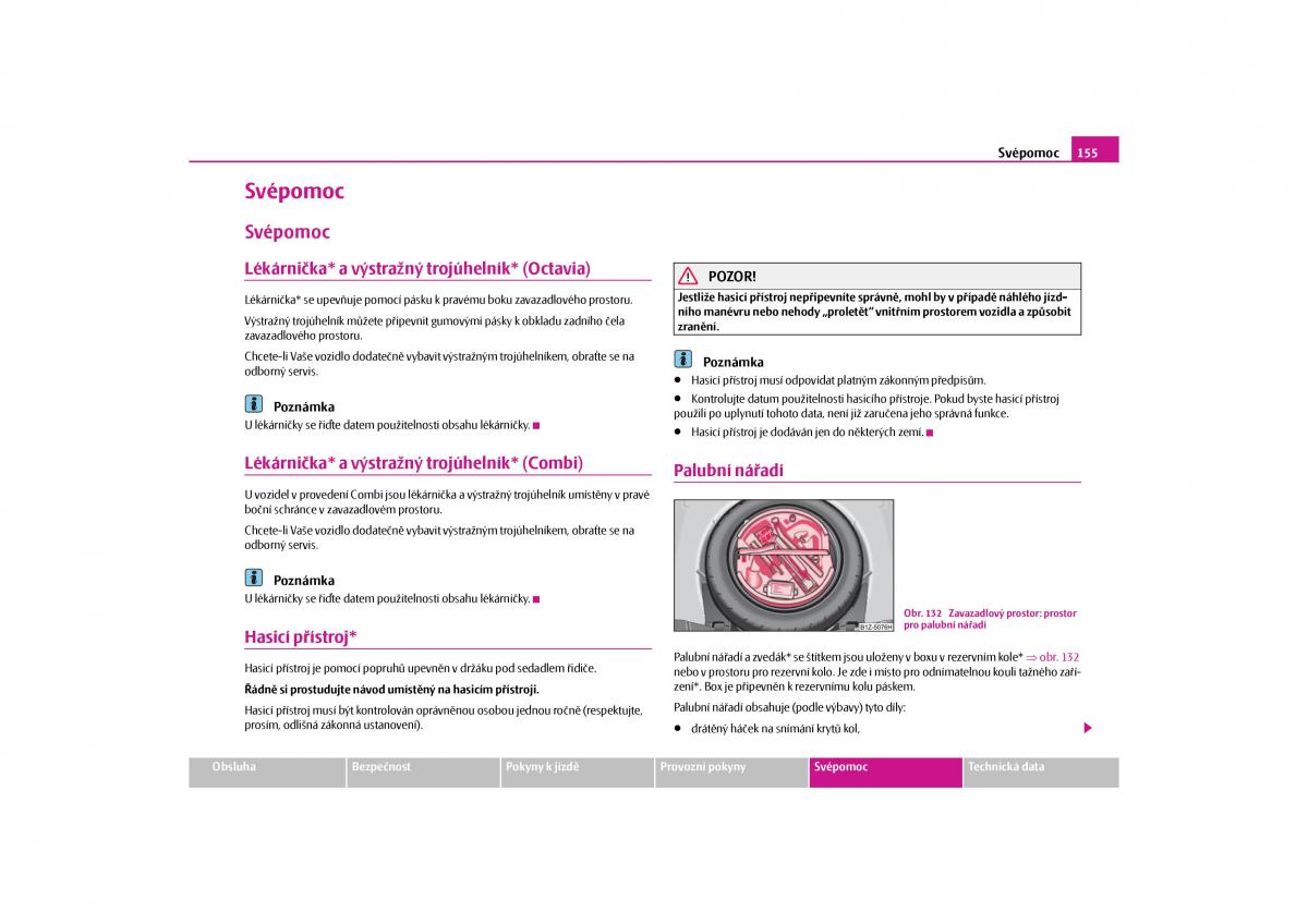 Skoda Octavia II 2 navod k obsludze / page 156