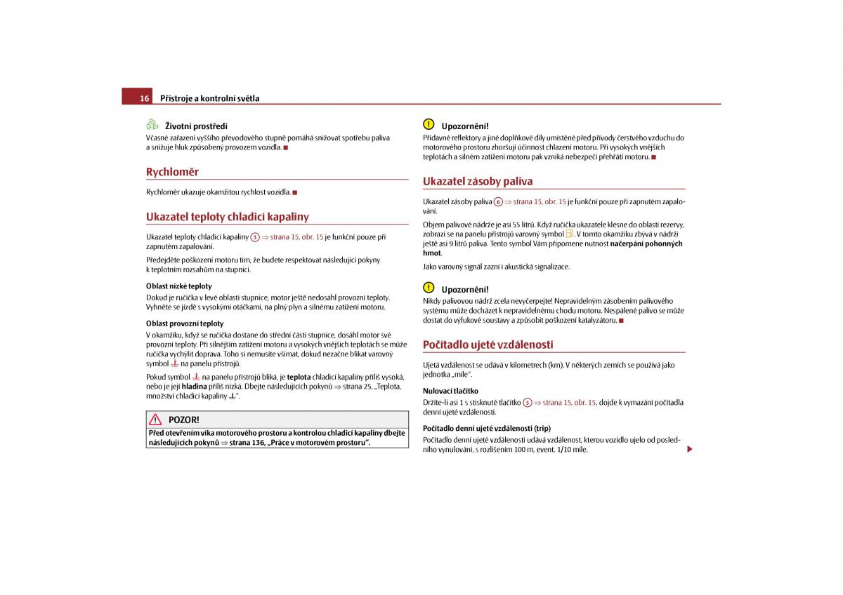 Skoda Octavia II 2 navod k obsludze / page 17