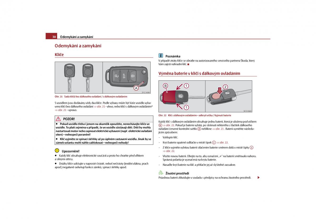 Skoda Octavia II 2 navod k obsludze / page 31