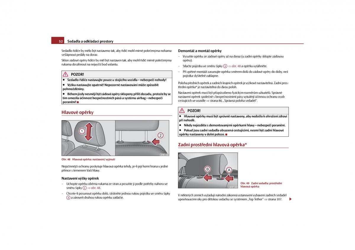 Skoda Octavia II 2 navod k obsludze / page 53