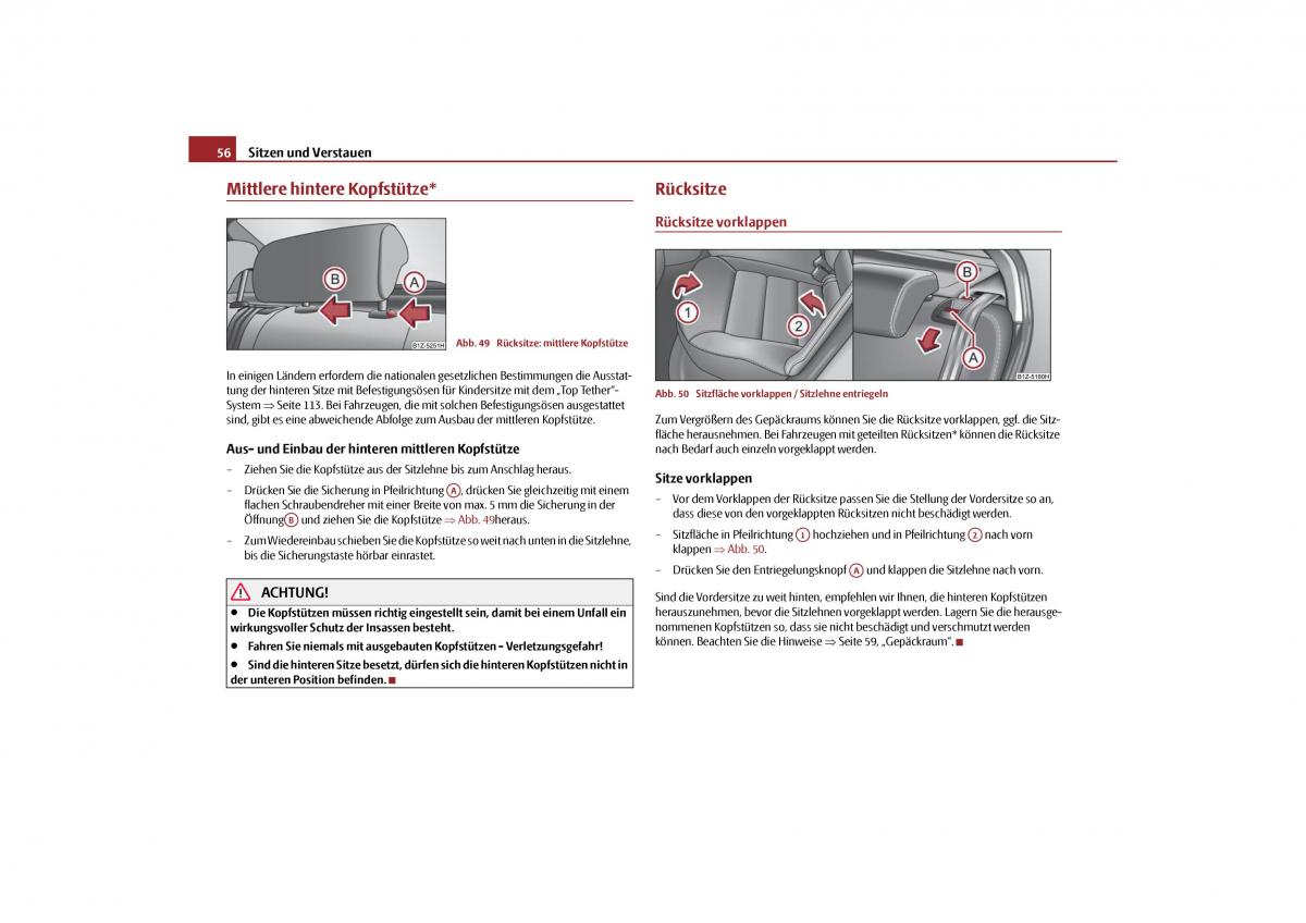 Skoda Octavia II 2 Handbuch / page 57