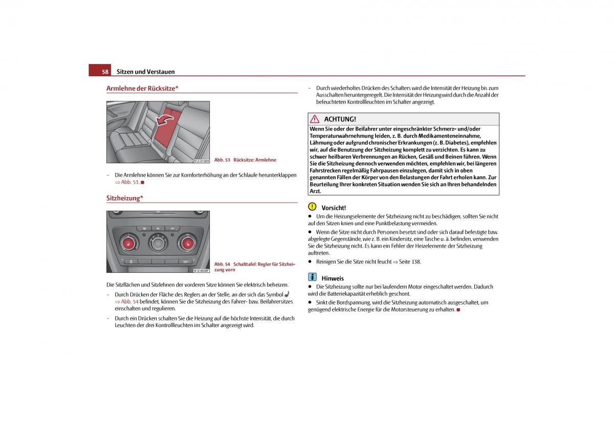 Skoda Octavia II 2 Handbuch / page 59