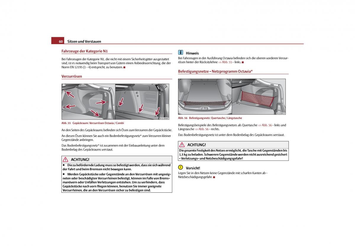 Skoda Octavia II 2 Handbuch / page 61