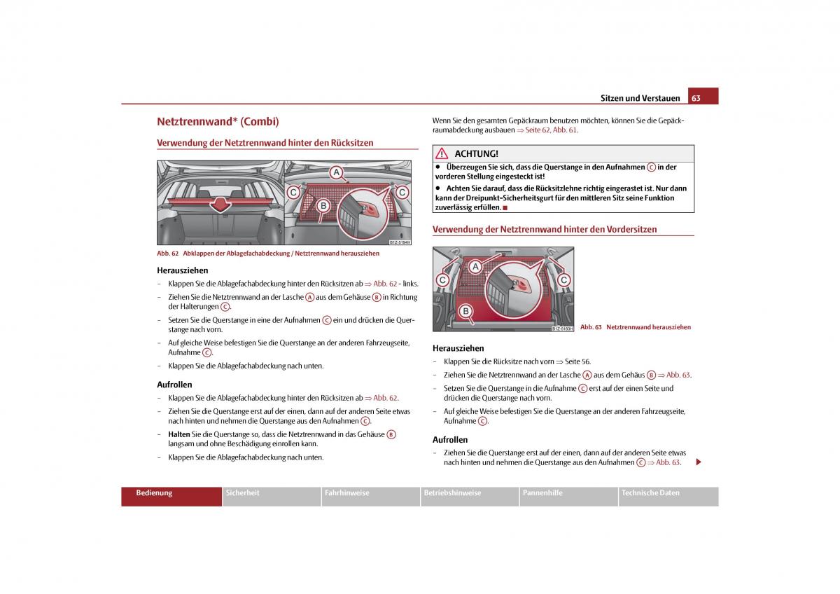 Skoda Octavia II 2 Handbuch / page 64