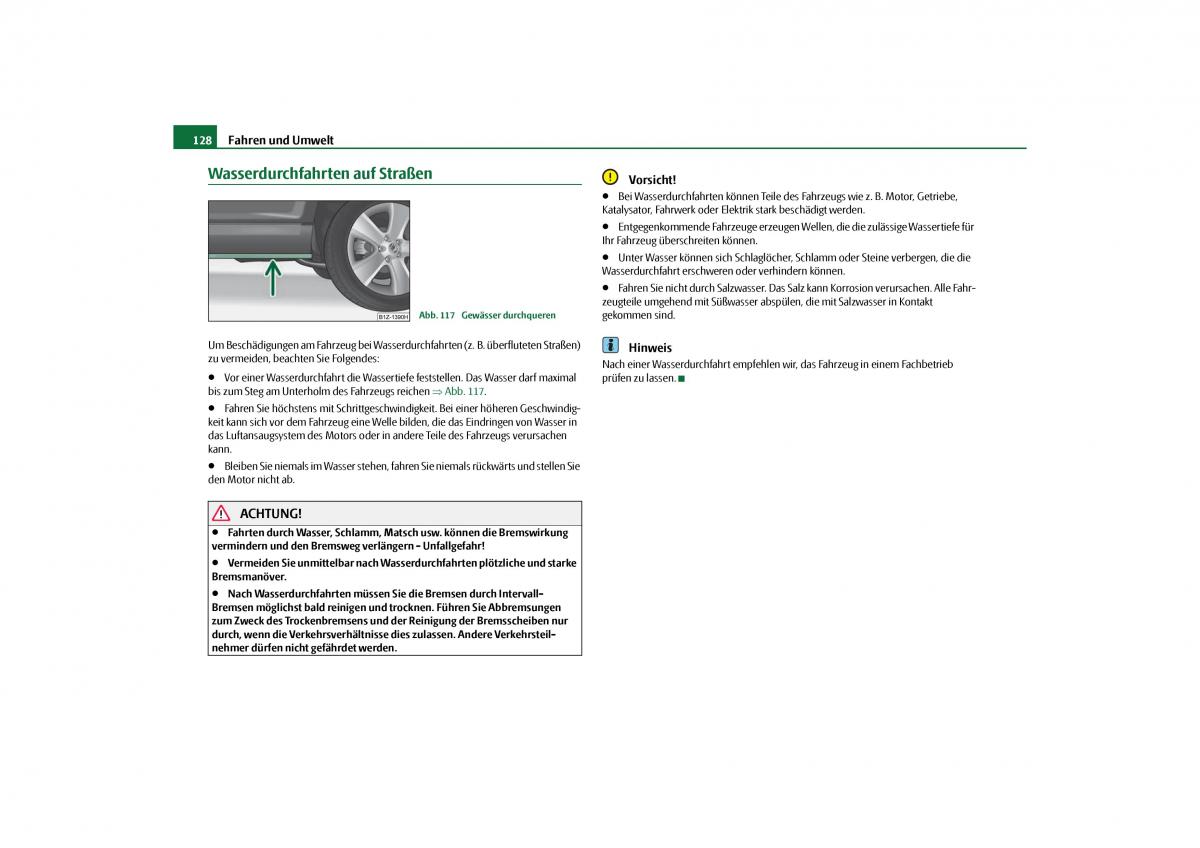 Skoda Octavia II 2 Handbuch / page 129