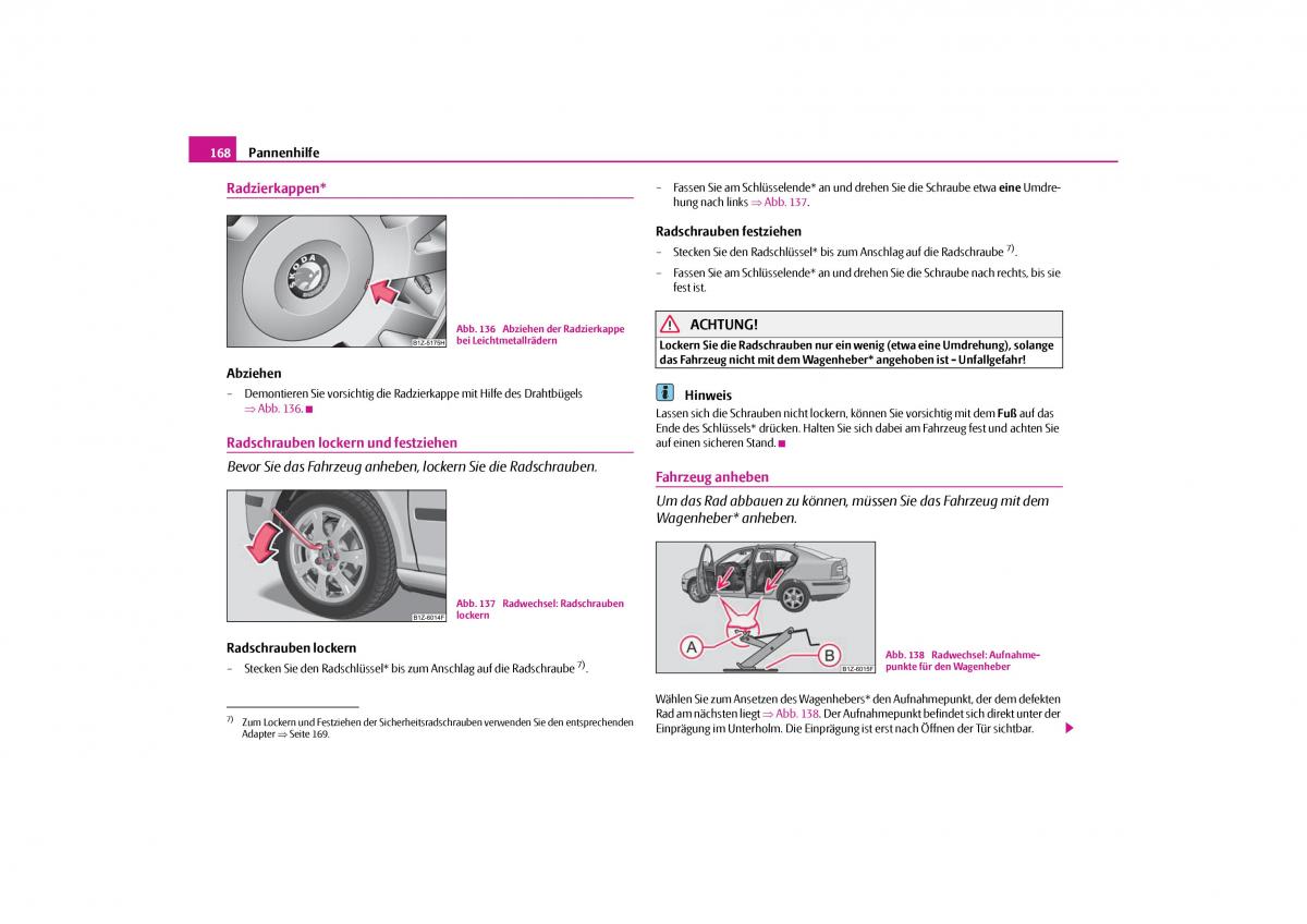 Skoda Octavia II 2 Handbuch / page 169