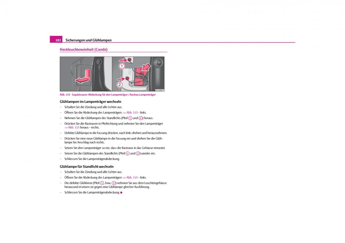 Skoda Octavia II 2 Handbuch / page 183