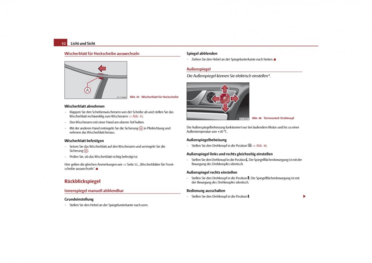 Skoda Octavia II 2 Handbuch / page 53