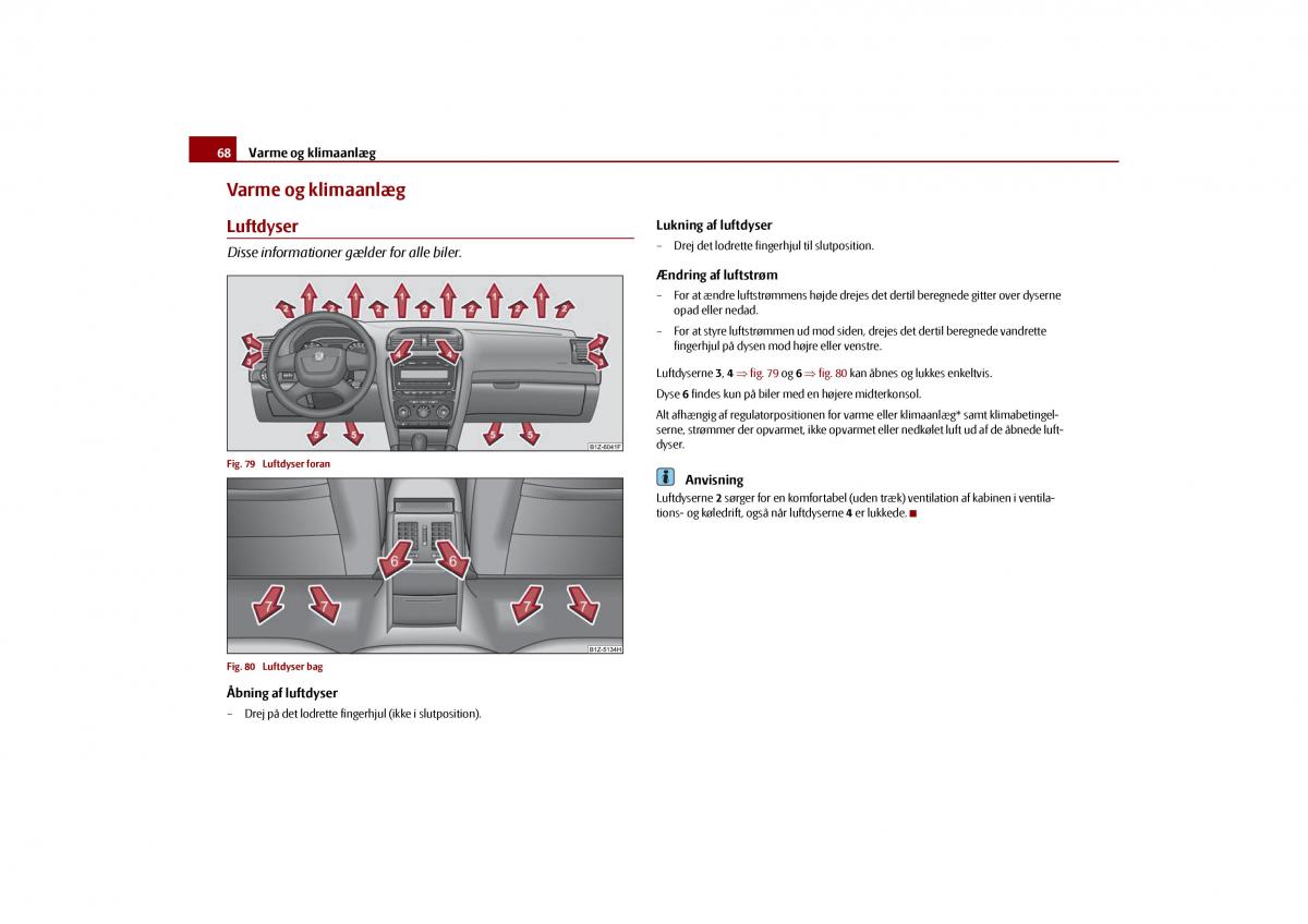 Skoda Octavia II 2 Bilens instruktionsbog / page 69