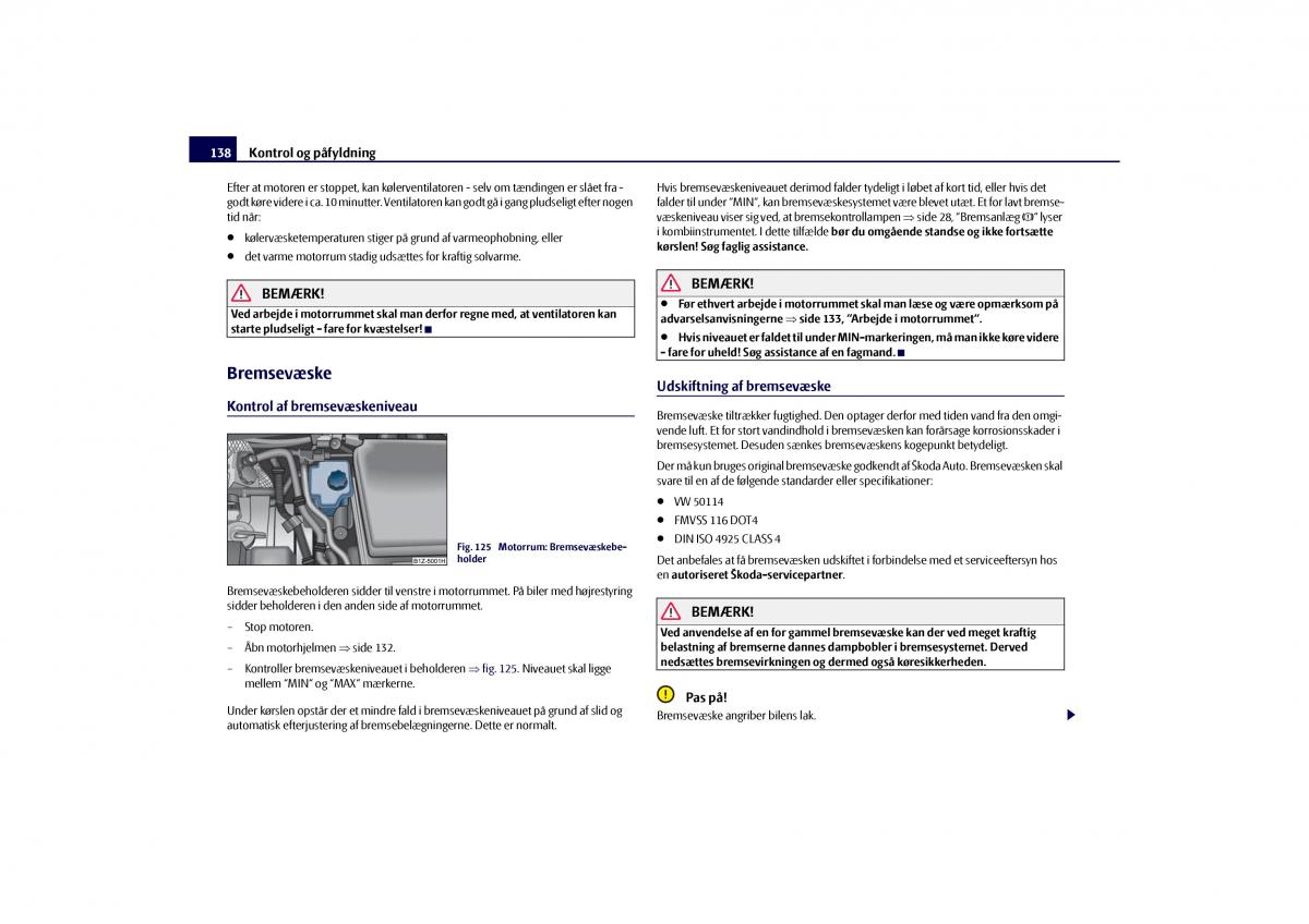 Skoda Octavia II 2 Bilens instruktionsbog / page 139