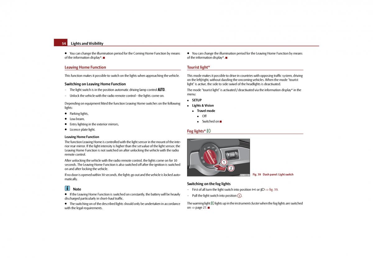 Skoda Octavia II 2 owners manual / page 55