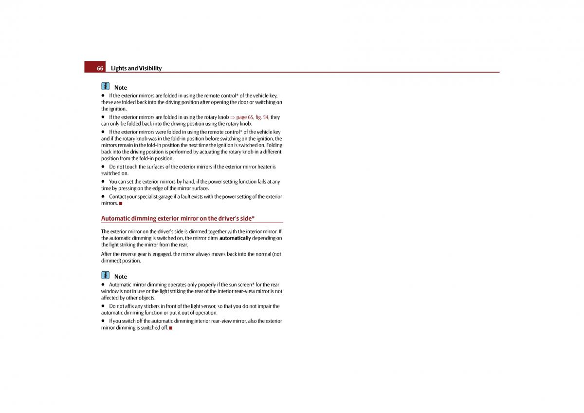 Skoda Octavia II 2 owners manual / page 67