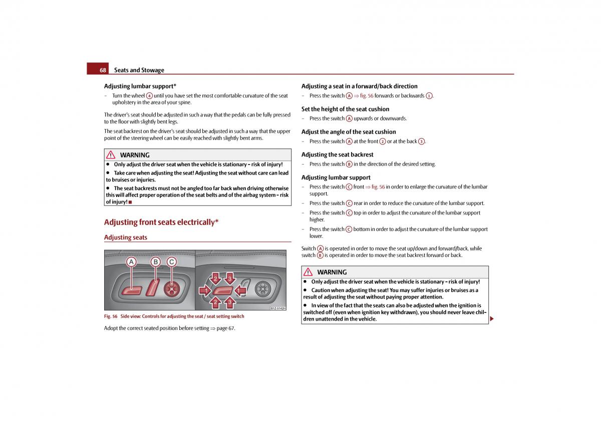 Skoda Octavia II 2 owners manual / page 69