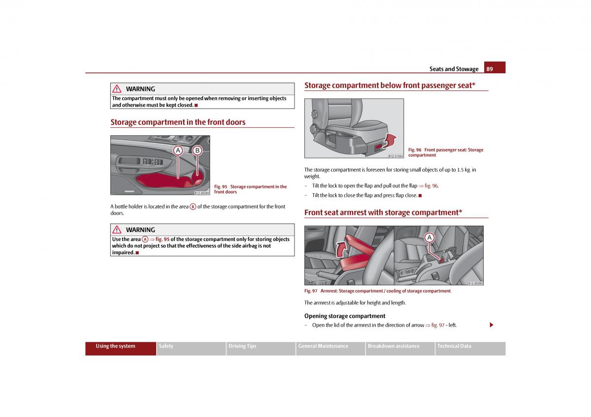 Skoda Octavia II 2 owners manual / page 90