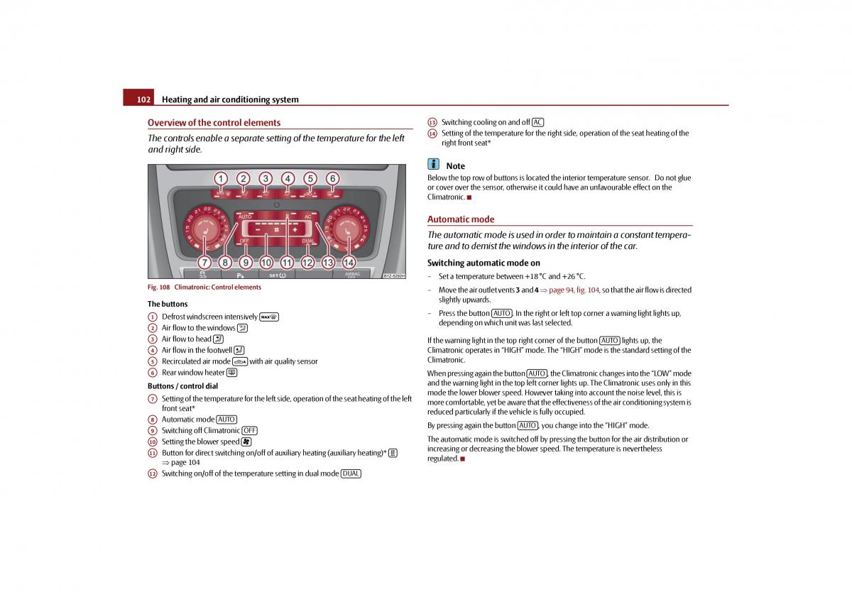 Skoda Octavia II 2 owners manual / page 103