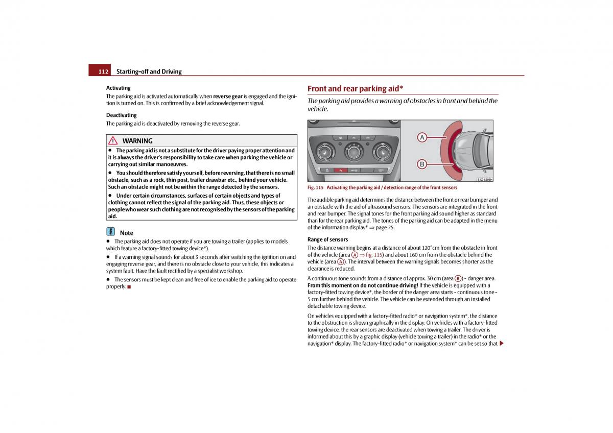 Skoda Octavia II 2 owners manual / page 113