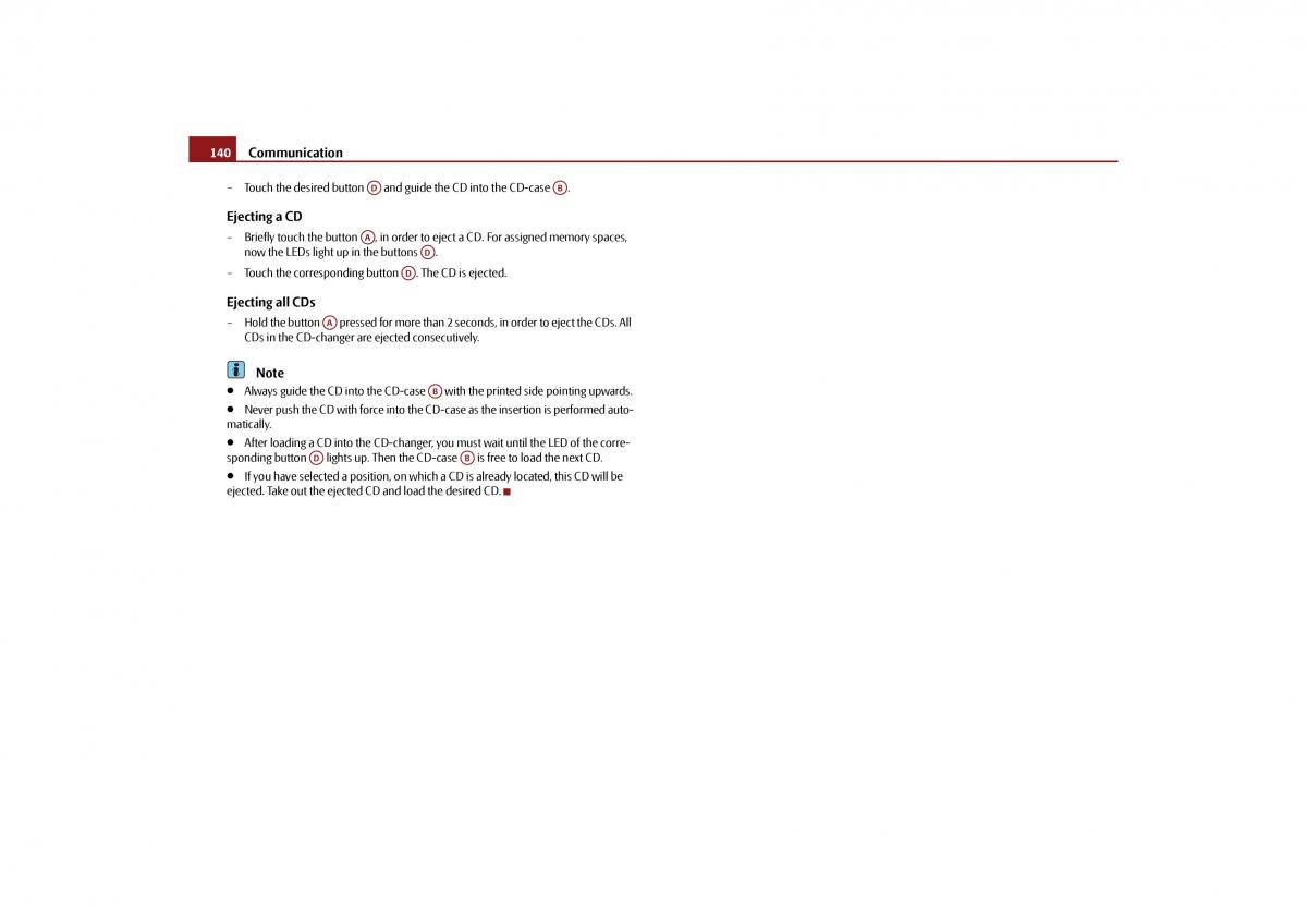 Skoda Octavia II 2 owners manual / page 141