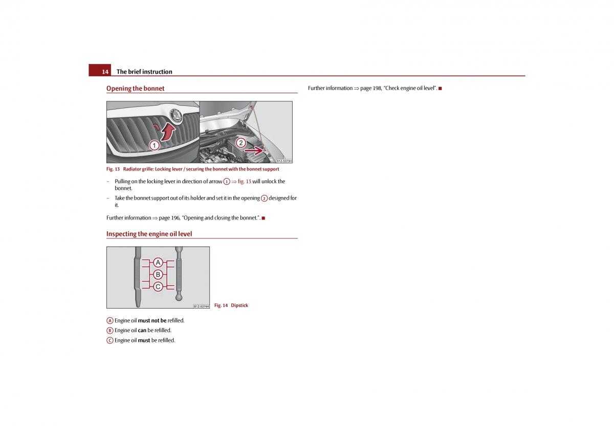 Skoda Octavia II 2 owners manual / page 15