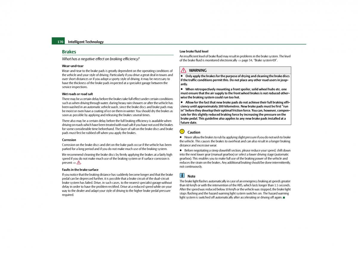 Skoda Octavia II 2 owners manual / page 171