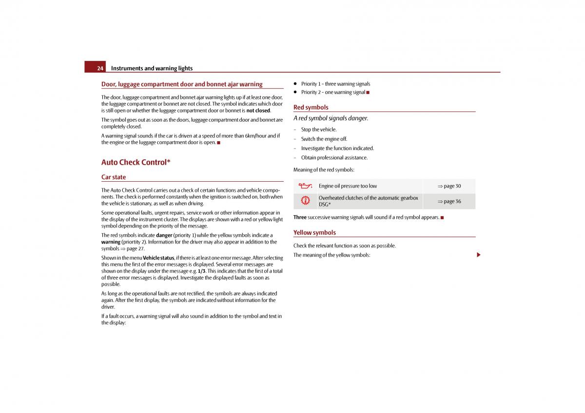 Skoda Octavia II 2 owners manual / page 25