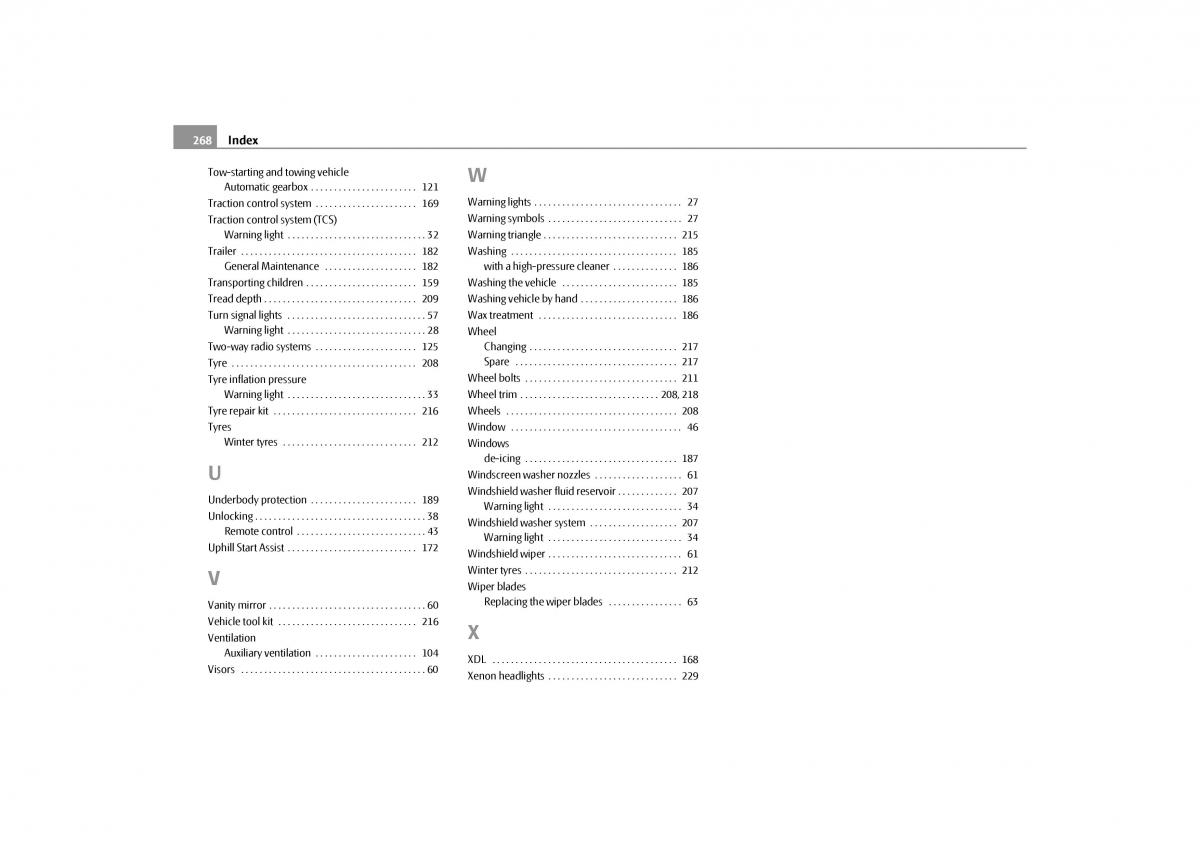 Skoda Octavia II 2 owners manual / page 269