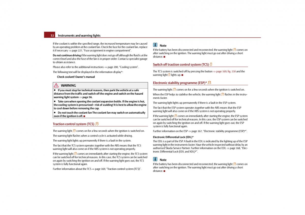 Skoda Octavia II 2 owners manual / page 33