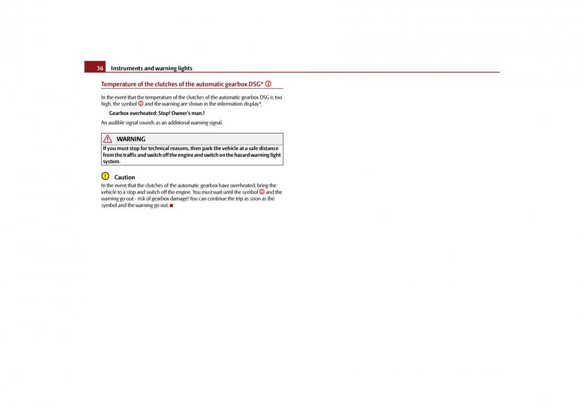 Skoda Octavia II 2 owners manual / page 37